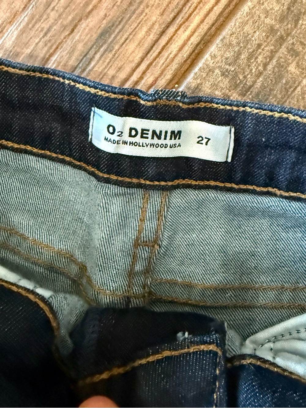 O2 Denim Wide Leg High Rise Jeans - Picture 2 of 3